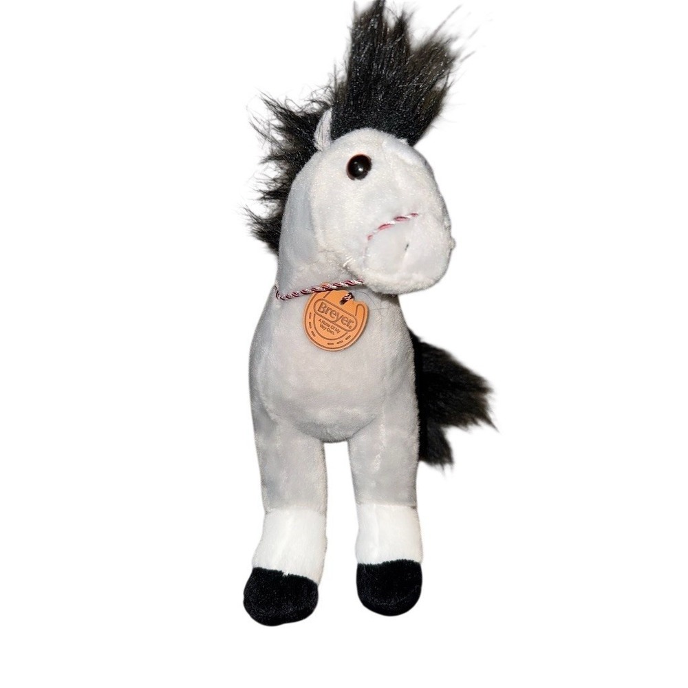 Aurora Breyer Showstoppers Welsh Cob Gray Plush Horse Stuffed Animal 13in